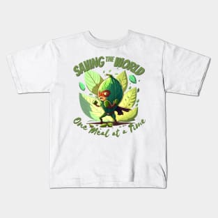 Saving the world one meal at a time Kids T-Shirt